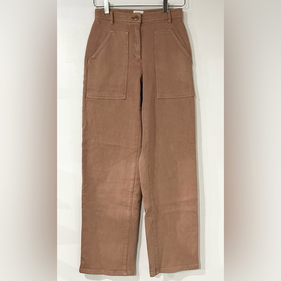 Aritzia Wilfred Free Modern Utility Pant in Gold Camel 0